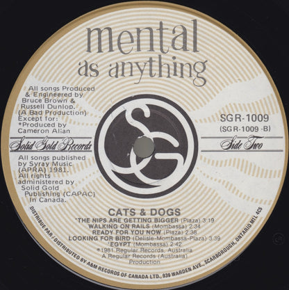 Mental As Anything – Cats & Dogs (Used vinyl)