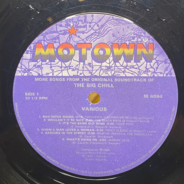 Various – More Songs From The Original Soundtrack Of The Big Chill (Used vinyl)