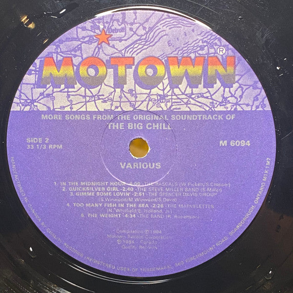 Various – More Songs From The Original Soundtrack Of The Big Chill (Used vinyl)