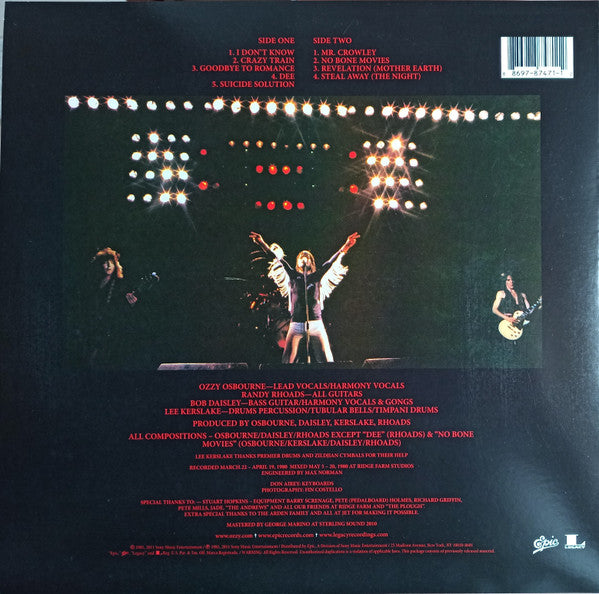 Blizzard Of Ozz [Picture Disc] [Remastered] (Vinyl)