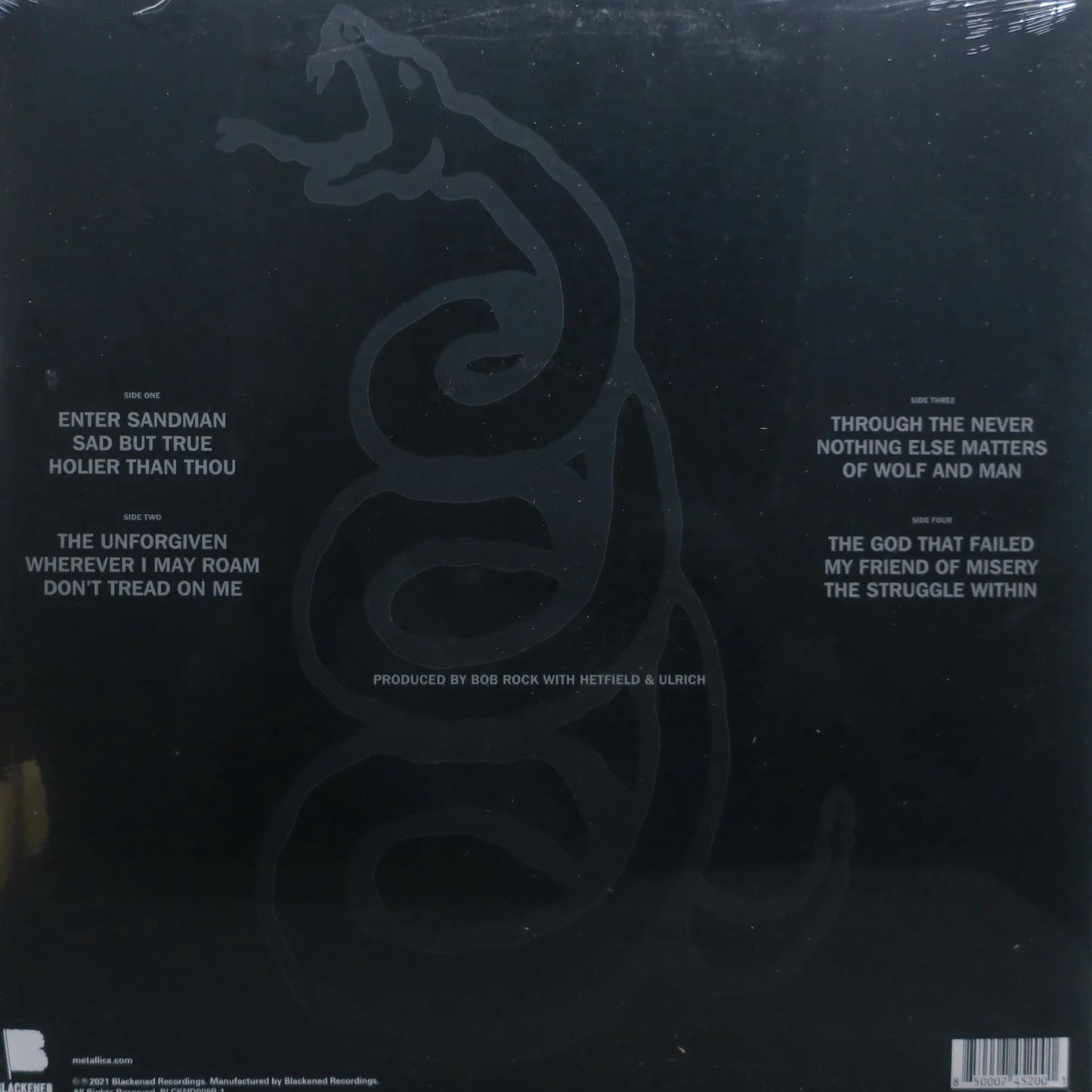 METALLICA - (Black album) 2021 Remastered 180g - New Vinyl (2LP)
