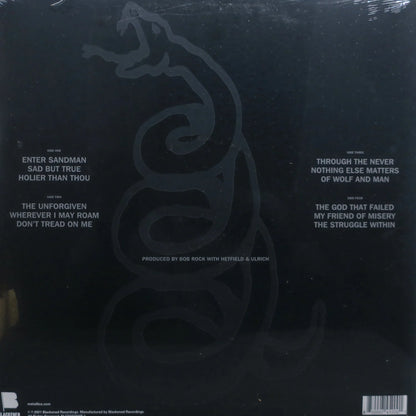 METALLICA - (Black album) 2021 Remastered 180g - New Vinyl (2LP)